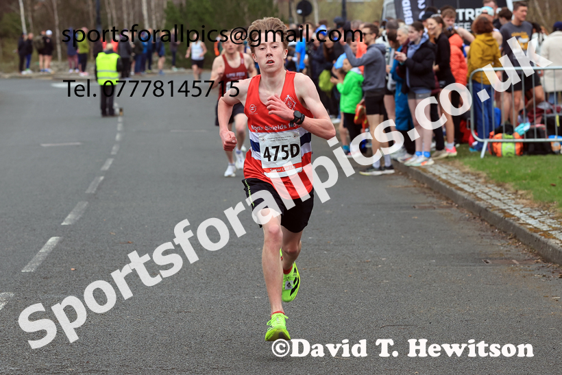 Senior Mens relay, 2026 Elswick Harriers Good Friday Road Relays and Young Athletes, Newburn,  Newcastle upon Tyne. Photo: David T. Hewitson/Sports for All Pics